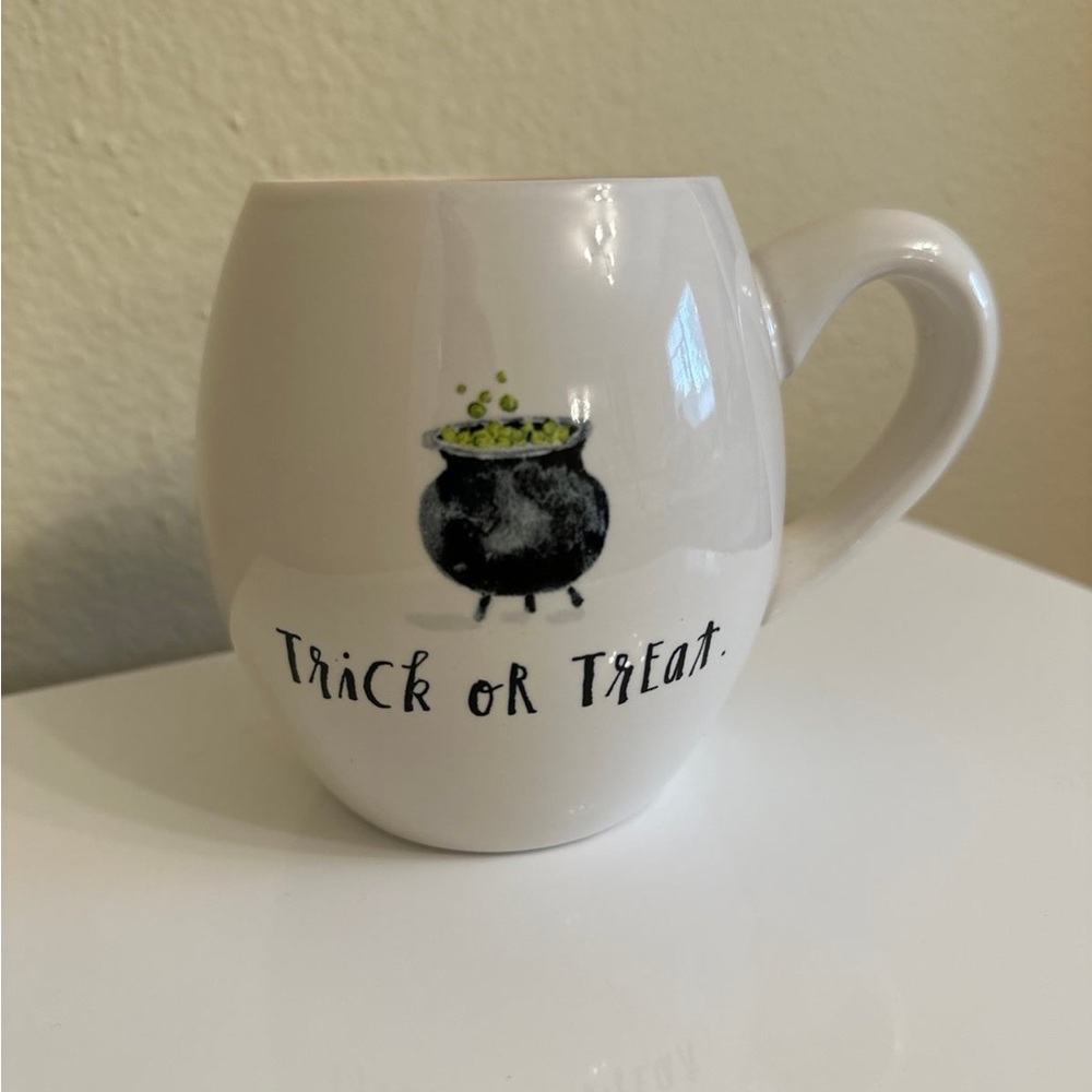 Rae Dunn Trick Or Treat Cauldron Bubbling Coffee Mug Halloween